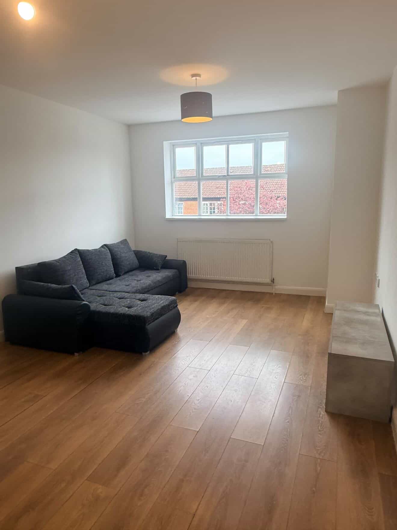 Living room after a move-in or move-out cleaning refresh.